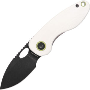 VOSA3403-1.jpg Navaja Vosteed Mini Acorn Linerlock White A3403