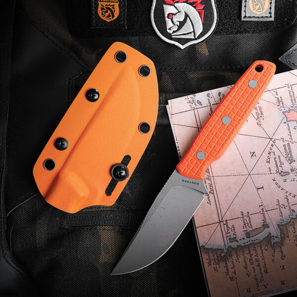 Cuchillo Vosteed Mink Fixed Blade Orange D0105