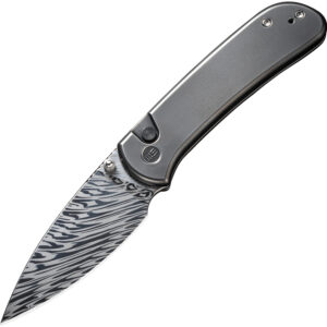 WE22030FDS1-1.jpg Navaja We Knife Co Ltd Qubit Button Lock Damasteel WE22030F-DS1