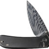 Navaja We Knife Co Ltd Qubit Button Lock Damasteel WE22030F-DS1