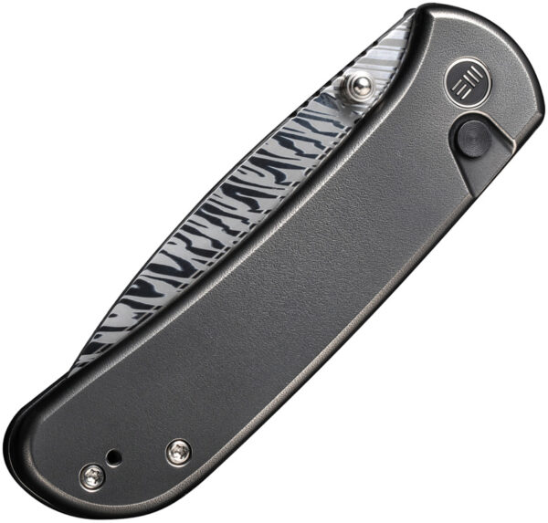 Navaja We Knife Co Ltd Qubit Button Lock Damasteel WE22030F-DS1