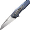 WE23012B3-1.jpg Navaja We Knife Co Ltd Falcaria Framelock Blue Alum F WE23012B-3