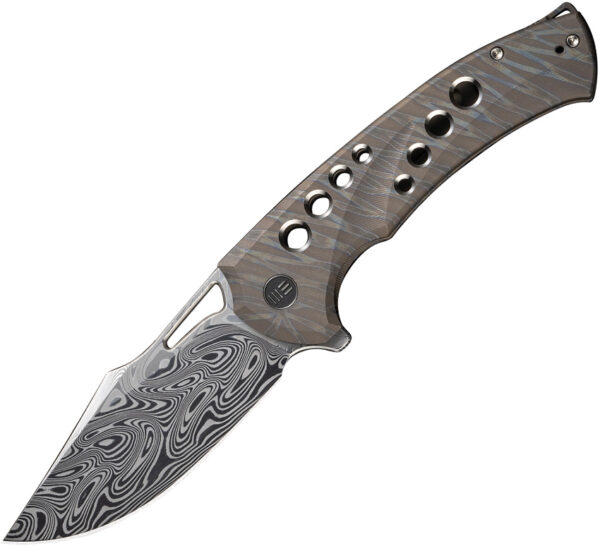 Navaja We Knife Co Ltd Swiftfin Framelock Damasteel WE23051-DS1