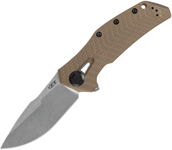 ZT0308-1.jpg Navaja Zero Tolerance KVT Framelock Tan 308