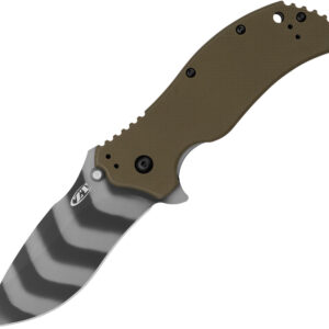 ZT0350OLTS-1.jpg Navaja Zero Tolerance Linerlock A/O OD Green Magna C ZT0350OLTS